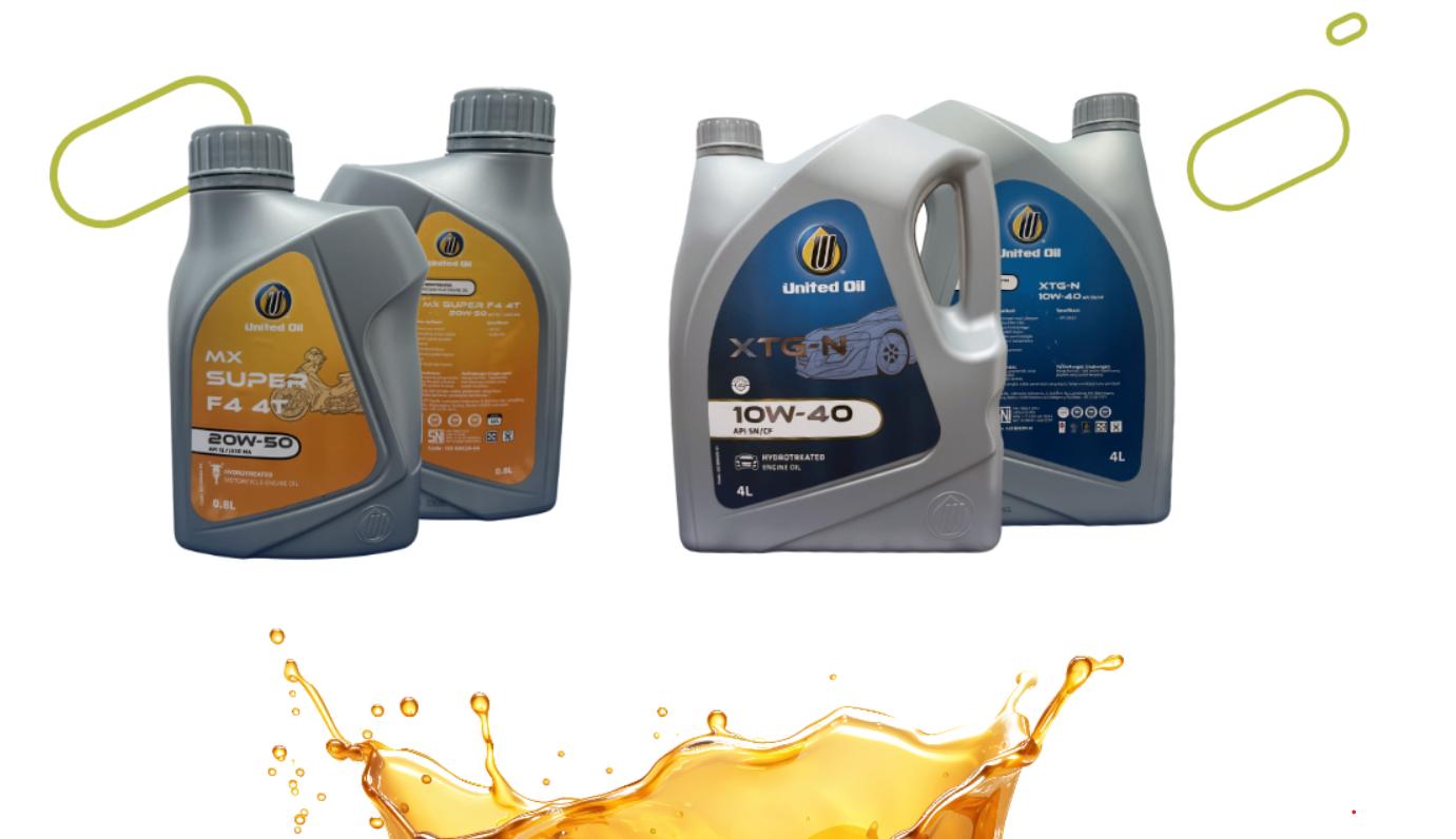 Distribution products of PT. Berkat Andalan Niaga — United Oil MX Super F4 4T and XTG-N 10W-40